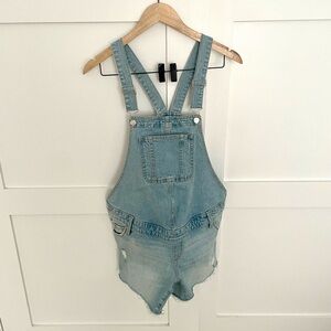 Target Light Blue Denim MATERNITY Overalls